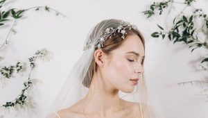 Bryllupsfrisurer med slør: stilfuldt udseende og anbefalinger til valg