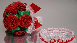 Bó hoa cưới bằng ruy băng: Ý tưởng tự làm và thiết kế