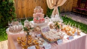 Buffet for a wedding: features and rules of organization