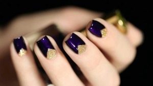 How to beautifully decorate a manicure with triangles?