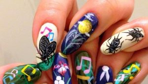 Mga ideya sa disenyo ng insect manicure