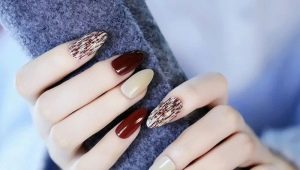 Interesting ideas for the design of oval nails