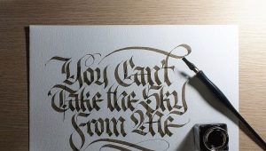 Gothic calligraphy: style features