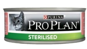 Šlapias maistas sterilizuotoms katėms: savybės, prekės ženklai, pasirinkimas ir dieta