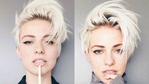 Blonds īsiem matiem: modernas iespējas un krāsošanas metodes