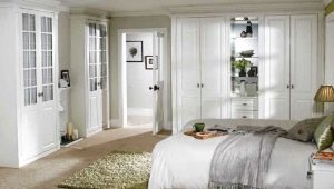 Beyaz yatak odası iç tasarımı