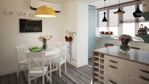 Dapur di balkoni: ciri dan contoh menarik