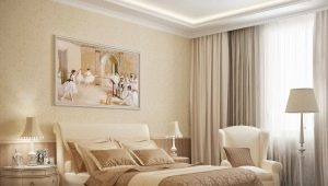 Тънкостите на интериорната декорация на спалнята в топли цветове