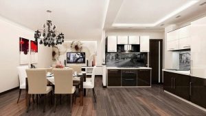 Design kuchyně-obývací pokoj 20 m2. m: jak zónovat a vyzdobit místnost?
