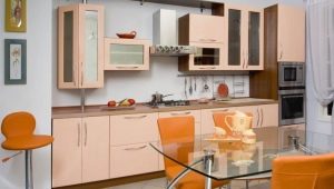 Peach cozinhas: características de design, combinações de cores e exemplos