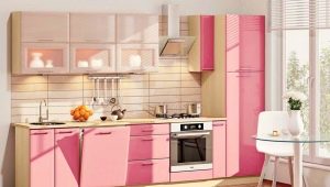 Bucătării roz: combinații de culori și opțiuni de design