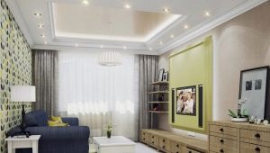 Dzīvojamās istabas dizaina iespējas 19 kv. m