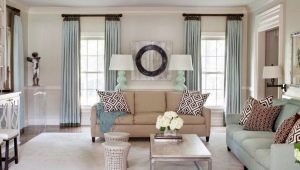 Living room design options with two windows