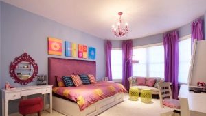Bedroom interior design options for a girl