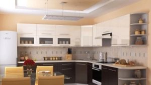 Įmontuojamos kampinės virtuvės: veislės, pasirinkimai, pavyzdžiai