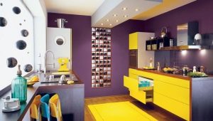 Cocinas amarillas: elección de auriculares, diseño y combinación de colores.