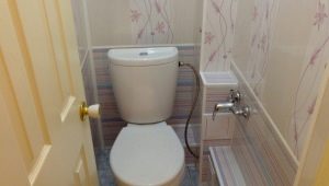 Wie kann man Rohre in einer Toilette verstecken?