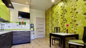 Combining wallpaper in the kitchen: rules and best options