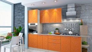 Bucătărie portocalie: caracteristici și opțiuni în interior