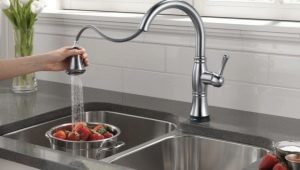 Kitchen faucets with pull-out spray: features and choices