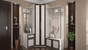 Γωνιακή ντουλάπα στο διάδρομο: σχέδιο, μέγεθος και επιλογή