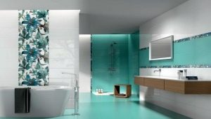 ห้องน้ำสีฟ้าคราม: เฉดสี, ​​การผสมสี, การออกแบบ