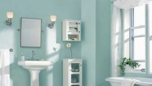 Vannas istabas dizains ar krāsotām sienām