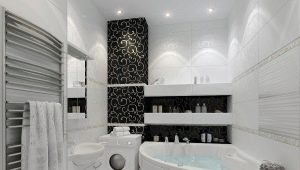 Salle de bain design avec lave-linge à 4 km. m