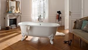 Freestanding bathtubs: varieties, recommendations for choosing