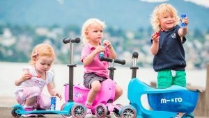 Scooters for children from 2 years old: varieties and operating rules