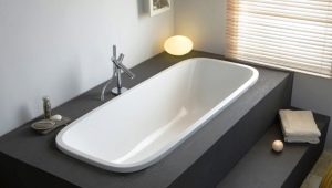 Built-in bathtubs: types, tips for choosing