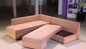 Sofa pusing: jenis, kebaikan dan keburukan