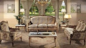 Sofa Baroque: ciri, jenis dan pilihan