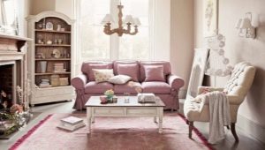 Sofa gaya Provence: ciri dan contoh di pedalaman
