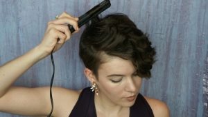 How to iron curls on short hair?