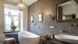 All about decorative plaster for the bathroom