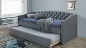 Sofa lipat: jenis dan pilihan di pedalaman