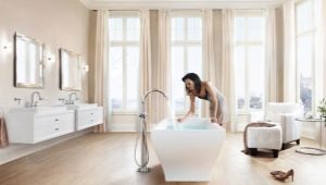 Ketinggian paip bilik mandi: peraturan dan piawaian