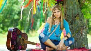 Coiffures hippies: types et options de conception