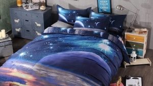 Bộ khăn trải giường có họa tiết không gian