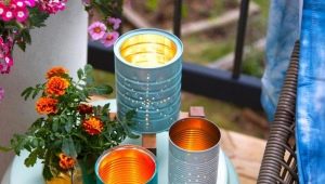 Crafts from tin cans