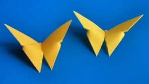 Výroba origami v podobě motýla