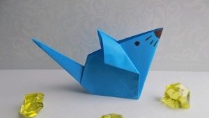 Membuat origami dalam bentuk tetikus