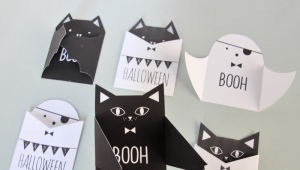 Making an invitation to Halloween with your own hands