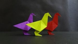 Jak vyrobit origami ve formě ptáků?