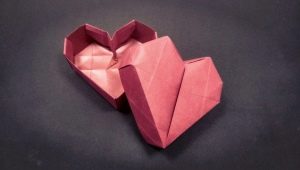 Origami srdce box