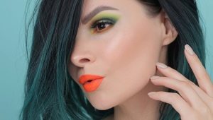 Make-up in groene tinten