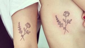 Review van gepaarde tatoeages voor vriendinnen en hun plaatsing