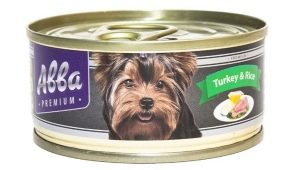 Ciri-ciri makanan anjing Abba