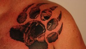 Tatuagem de pata de urso